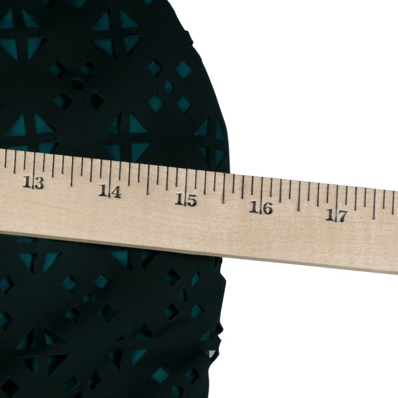 Loft Beach Green Halter Swimsuit Womens Size 12 Laser Cut Lightly Padded Bra - Picture 8 of 12